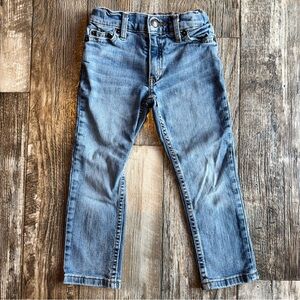 True Craft Flex Jeans Toddler Boy Size 4 - Adjustable Waist — Medium Wash Denim